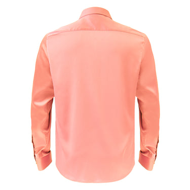 Barocco Luxe Satin Stretch Shirt PEACH - Barocco