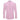 A long-sleeved light pink dress shirt with a pointed collar and contrasting black buttons down the front.
