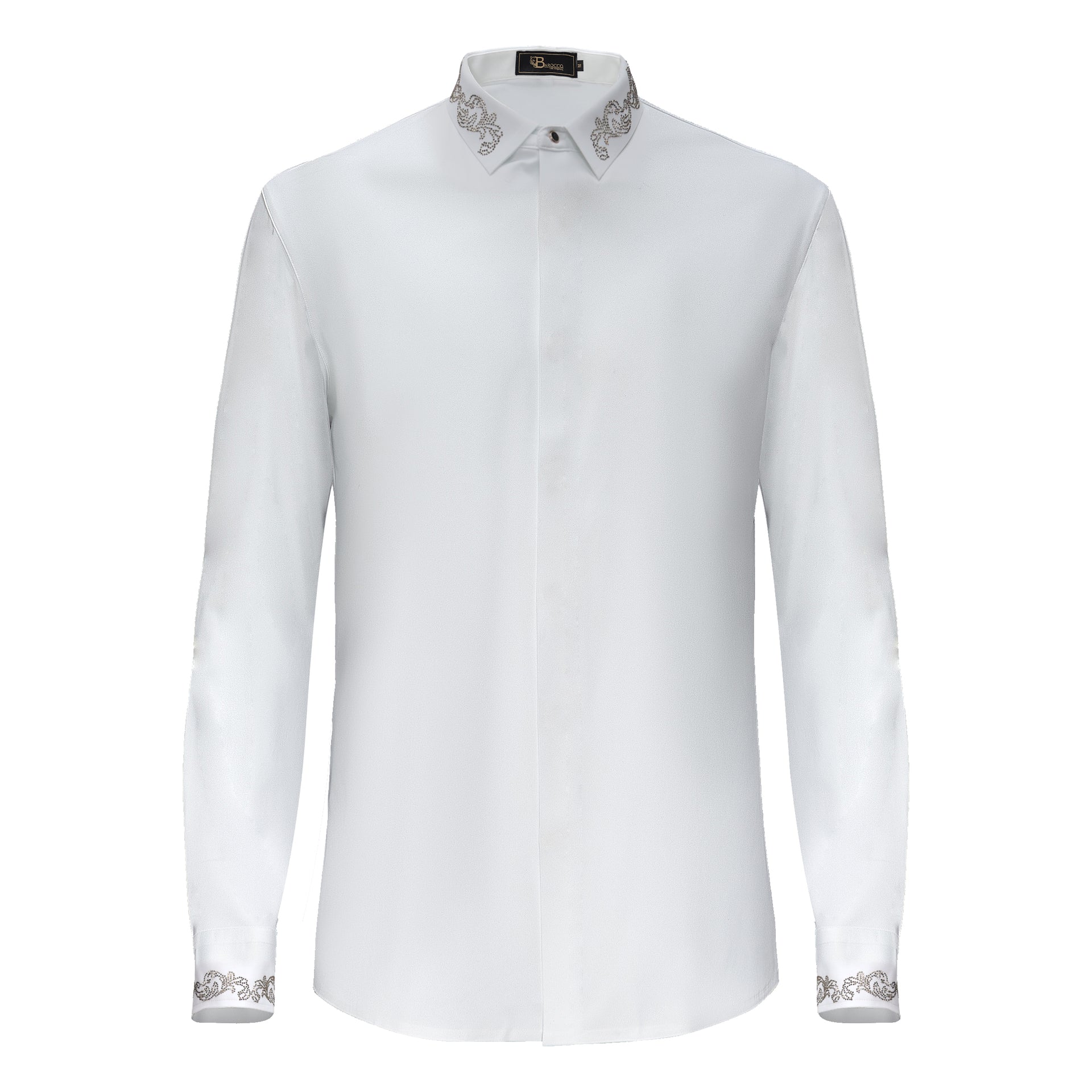 Midnight Precision Shirt WHITE/GOLD | BAROCCO Midnight Precision Shirt WHITE/GOLD | BAROCCO