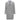 A grey, textured faux-fur or sherpa overcoat with notched lapels and large flap pockets.