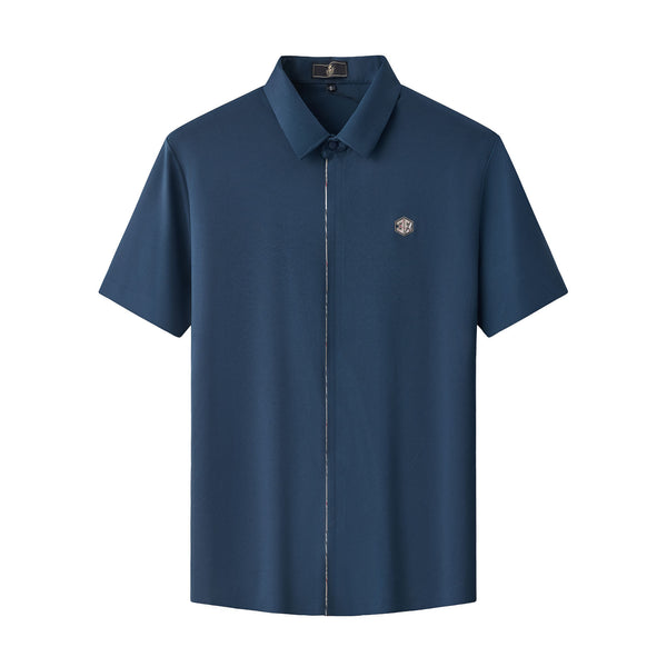 Stealth Zip Performance Polo NAVY | BAROCCO