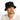 Midnight Serpent Rhinestone - Century Penthouse Hat BLACK