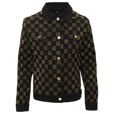 Dazzle Check BLACK/GOLD - Barocco