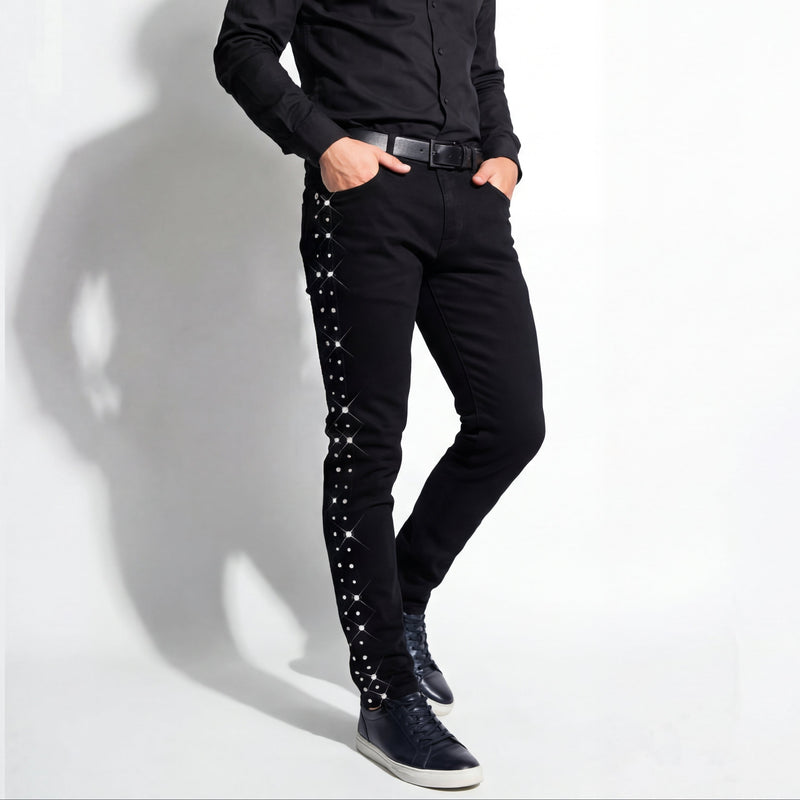 Make an Impact Denim Pants BLACK