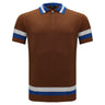 Heritage Stripe Knit Polo KHAKI