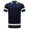 Heritage Stripe Knit Polo NAVY