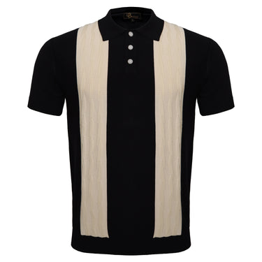 Men's Retro-Inspired Knitted Polo Shirt 