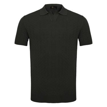 Elevare Knit Polo BLACK