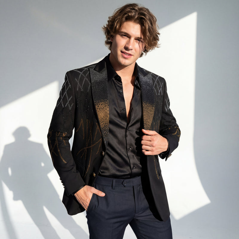 Bold Grace Blazer BLACK/GOLD