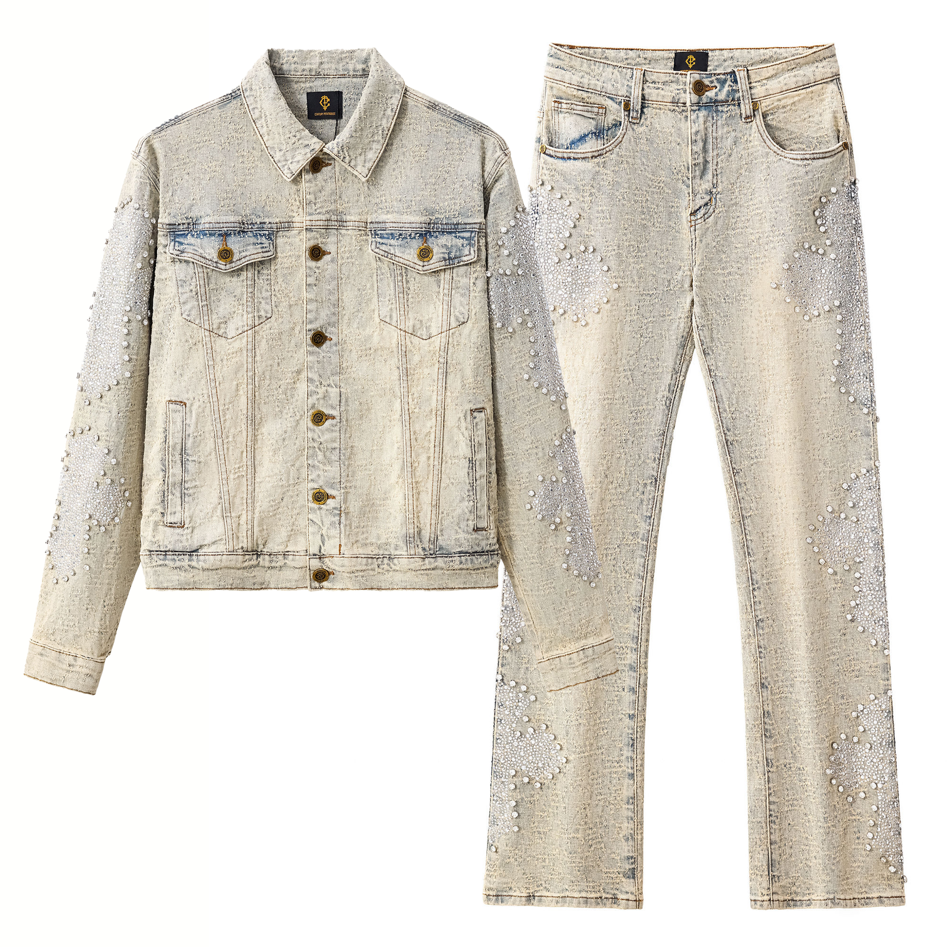 Sanctum Cross Denim SET – Century Penthouse TAN | BAROCCO