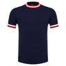 Elite Contrast Ribbed Tee NAVY