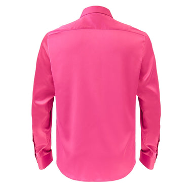 Barocco Luxe Satin Stretch Shirt FUCHSIA - Barocco