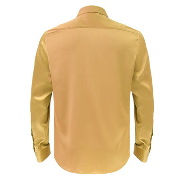 Barocco Luxe Satin Stretch Shirt GOLD - Barocco