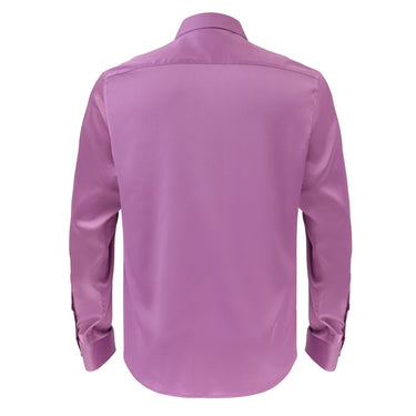 Barocco Luxe Satin Stretch Shirt PURPLE - Barocco