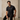 Seamless Chevron Texture Polo BLACK