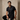 Seamless Mosaic Texture Polo BLACK