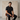 Seamless Linear Texture Polo BLACK – PS814 – product view 2