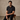 Barocco Embossed Check Cotton Polo black, style BSP634, product view 2